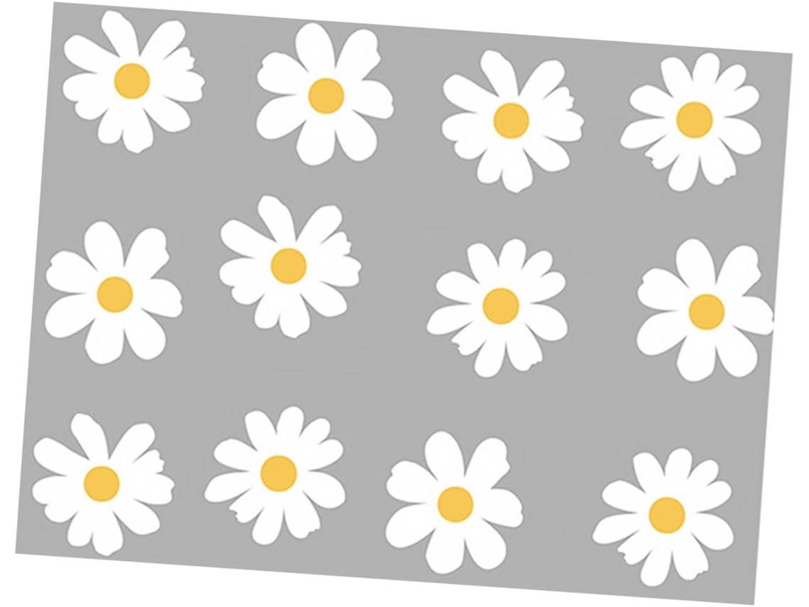 De 12 Adesivos De Parede Autoadesivos Em Formato De Margarida, Decoração Floral Para Quarto E Sala De Estar, Adesivos Gokoco