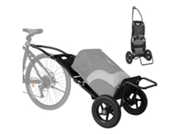 Reboque Para Bicicletas Dobrável Sepnine 8009t, Carrinho De Mão, Estrutura Em Aço Liga, Pneus De 30 Cm, Carga Máxima 20 Kg