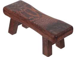 Travesseiro Cervical de Madeira Maciça Natural 1 Peça Ergonômico para Suporte do Pescoço CHABERLU