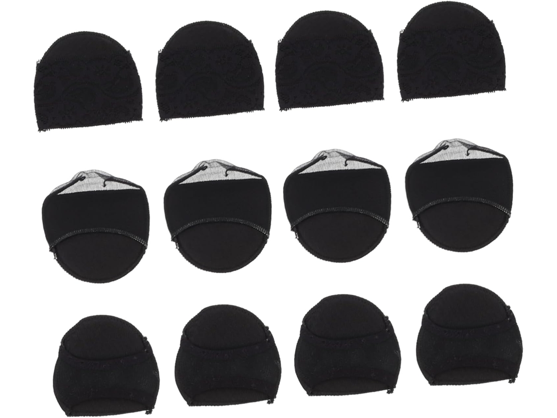 Meias Respiráveis Para A Parte Frontal Do Pé, Com Almofadas Antiderrapantes, 6 Pares De Protetores Calcanhar, Proteção