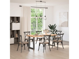 Pés Para Mesa De Jantar Em Formato De U, 2 Peças, Antracite, 60x(72-73) Cm, Aço
