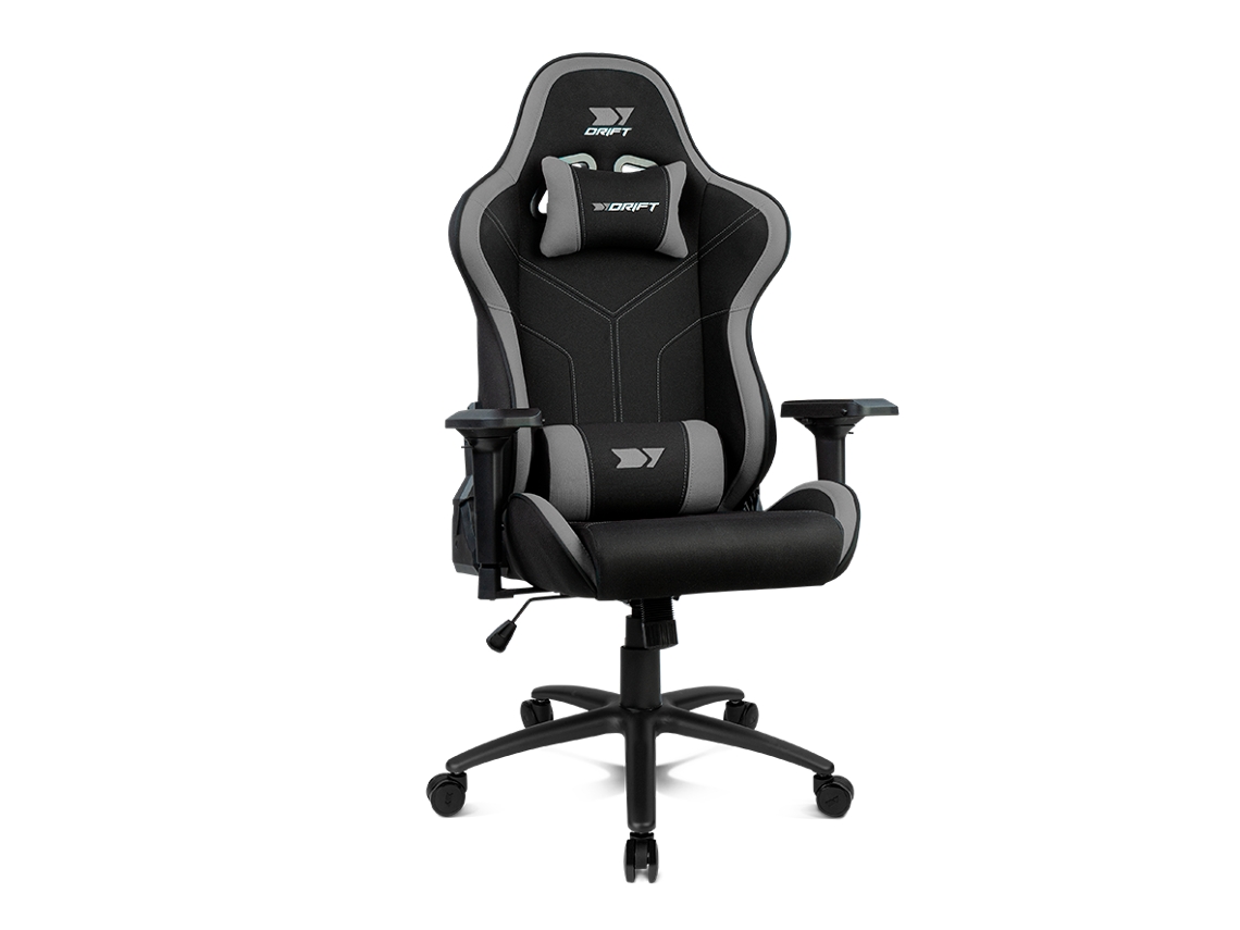 Cadeira Gaming DRIFT DR110 (Até 150 kg - Elevador a Gás Classe 4 - Preto e Cinza)