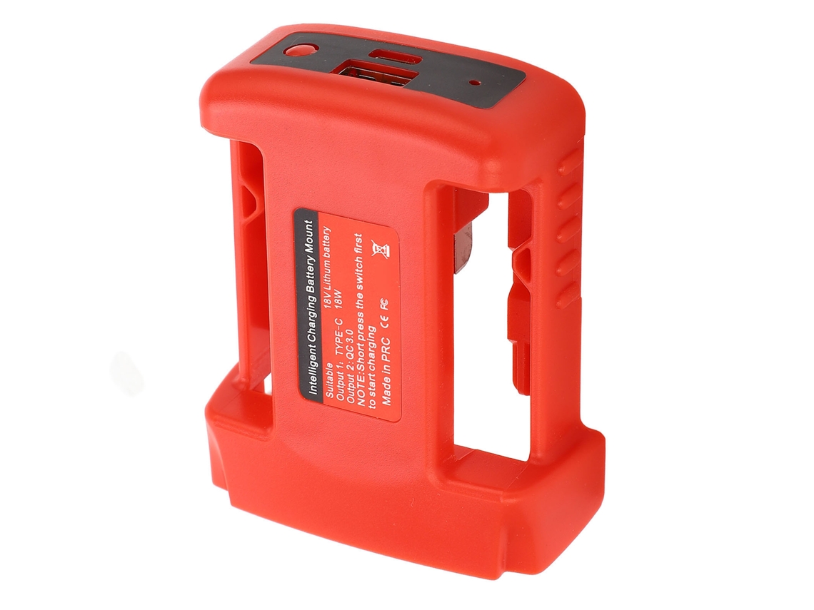 Laxiscreed Adaptador De Bateria De Lithium Com Carregamento Rápido 18w Type C Pd E Usb Qc3.0