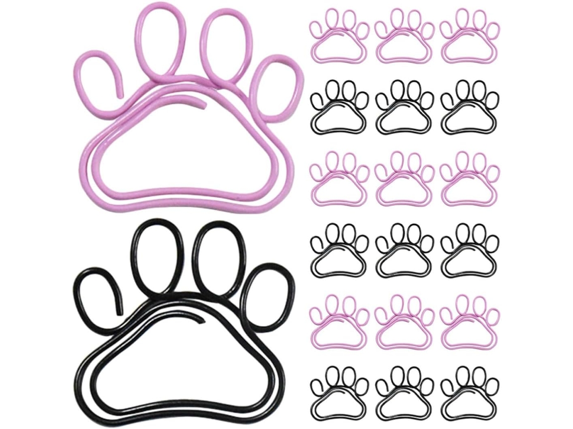Coheali Conjunto De 50-clipes Papel Multiuso Em Metal No Formato Garra Gato, Macios E Decorativos Para Artesanato