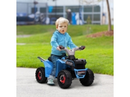 Elektro-kinderquad, 2,5 Km/h, Vorwärts- Rückwärtsgang, Für 18-36 Monate, Blau