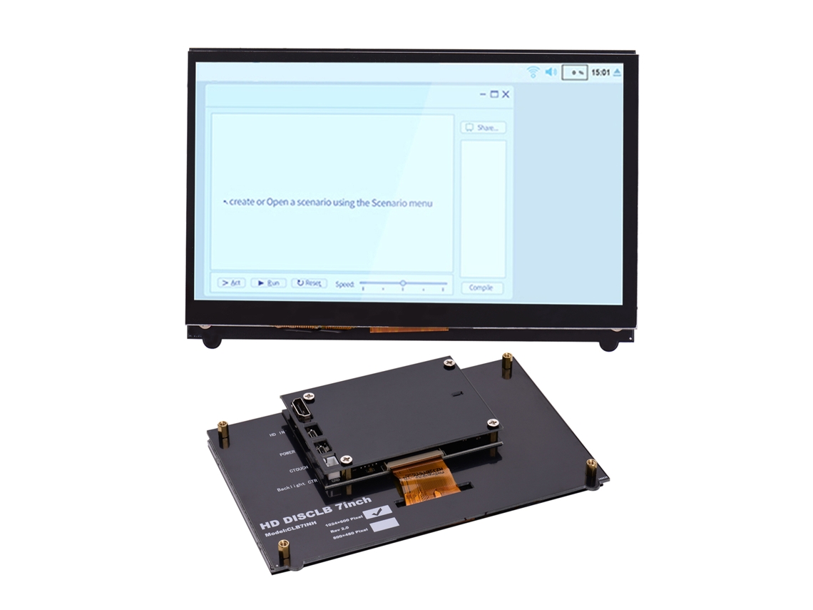 Tela Touchscreen 7 Polegadas IPS Hd 1024x600 | S/MARCA