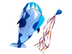 Cometa 3d De Delfín Azul Para Playa - Cometas De Playa 3d Kite Blue Dolphin