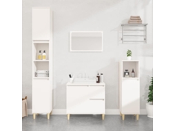 Vidaxl Armário De Casa De Banho 65x33x60cm Derivados De Madeira Branco