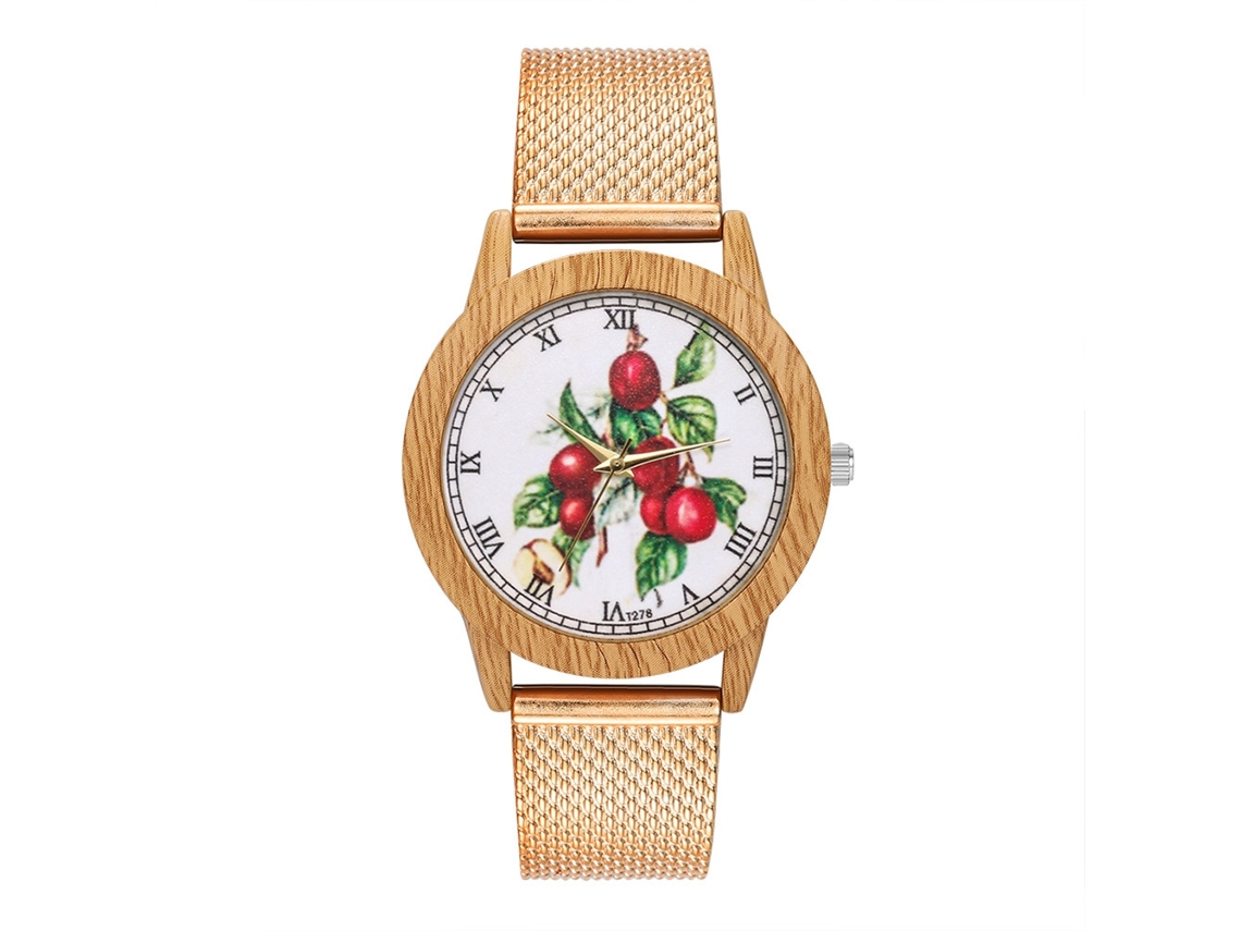 Reloj De Pulsera De Cuarzo Con Correa De Malla Zhoulianfa Moderno Para Hombre Y Mujer (oro Rosa)