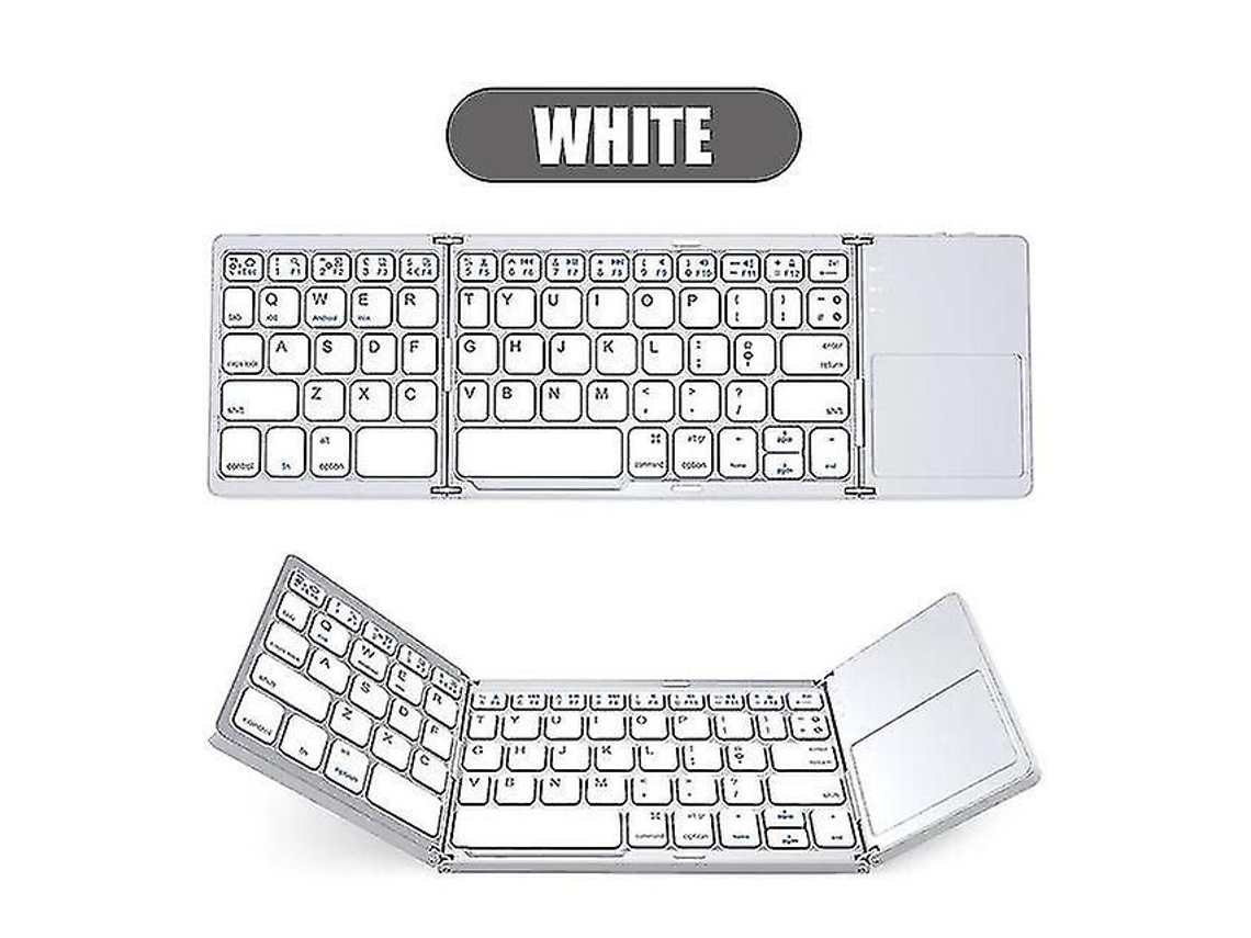 Mini Teclado Dobrável Touchpad 3.0 Dobrável Com Compatível Com Bluetooth Teclado Sem Fio Compatível Com Windows, Android, Ios Tablet Ipad Phone