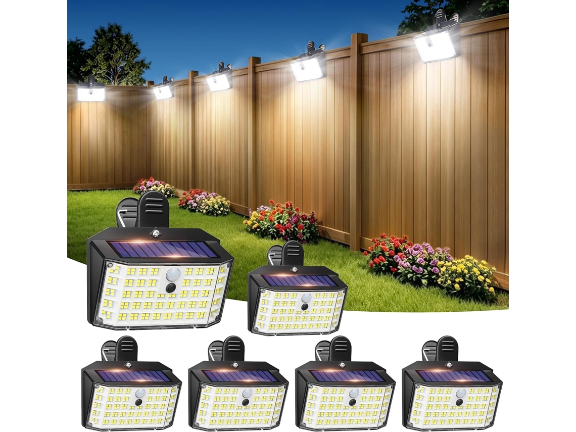 Luminária Solar Led Com Sensor De Movimento, Energia Solar, 176 Led, Ip65, Luz Branca Para Jardim, Exterior