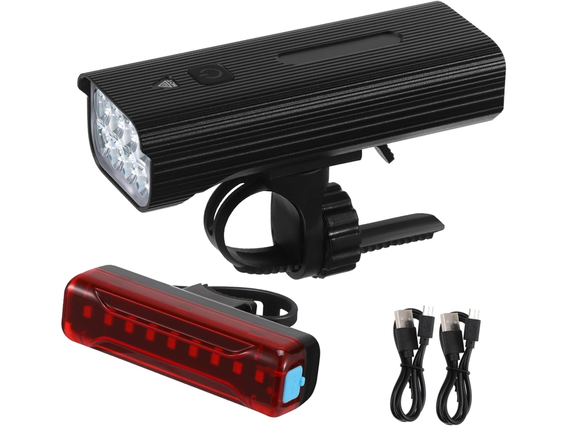 Luz Dianteira Recarregável Para Bicicleta, 10000mah, Liga De Alumínio