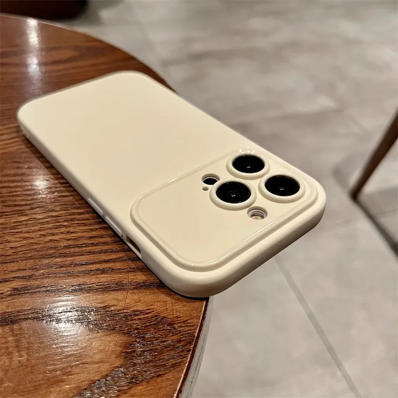 Capa De Celular Em Silicone Macio Fosco (para Iphone 14 Plus Branco), Proteção Contra Impactos.