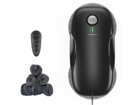 Robô De Limpeza De Janelas Tosima W2 Sucção Máxima De 3800pa Planeamento Inteligente Do Percurso Deteção De Arestas Controlo Remoto