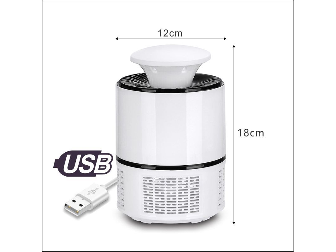 Repelente De Mosquitos Usb Ultrassilencioso (com Luz Led) Preto