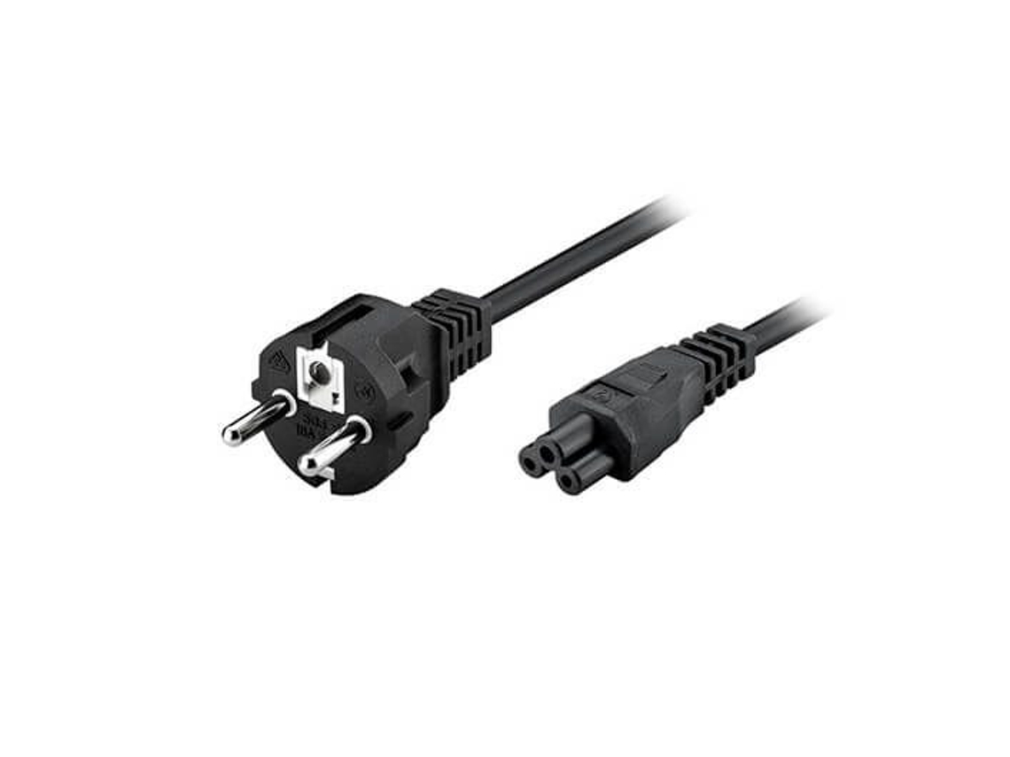 Cable PHASAK Alimentacion Tipo Trebol 2M  Negro