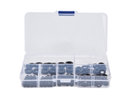 Kit De Arruelas De Nylon 250 Peças, Arruelas Planas Pretas M2 M6, Kit De Vedação E Espaçadores Para Uso Doméstico