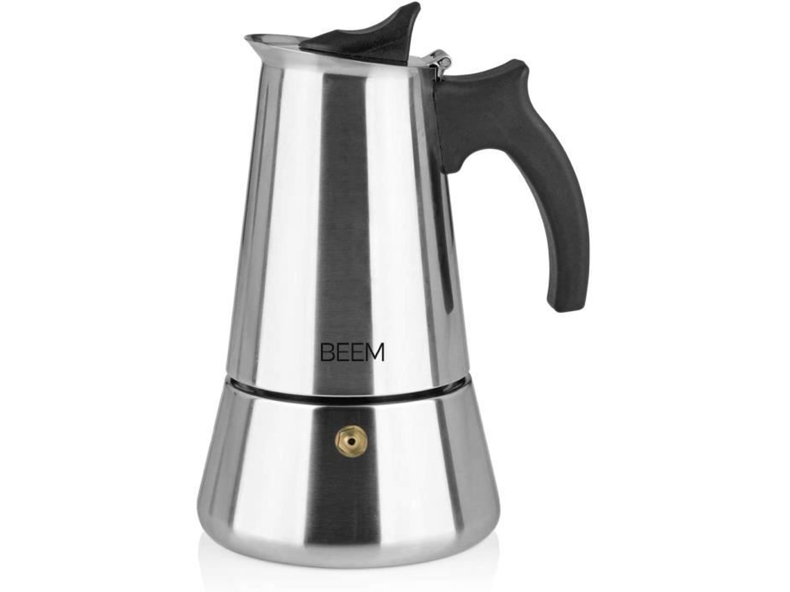 Máquina de Café Expresso 4 Xícaras Compatível com Indução Aço Inoxidável Moka 150200 Ml Acampamento Cafeteira 427