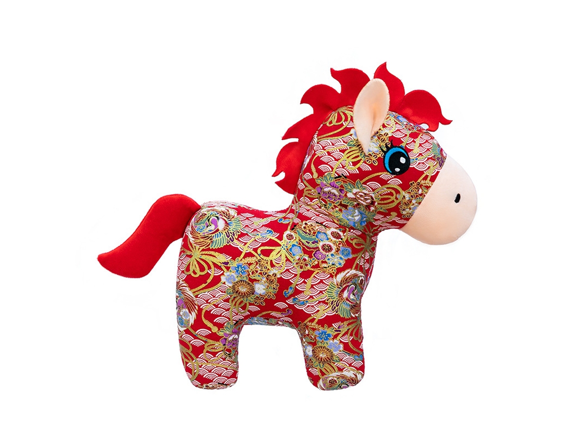 Brinquedo Cavalo-ano Pônei Tído Boneca De Peluche 30cm