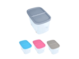 Cajas De Almacenaje Transparente Dos Compartimentos – Cajas Organizadoras De Plástico Con Tapa Y Ruedas Plata 60 Litros