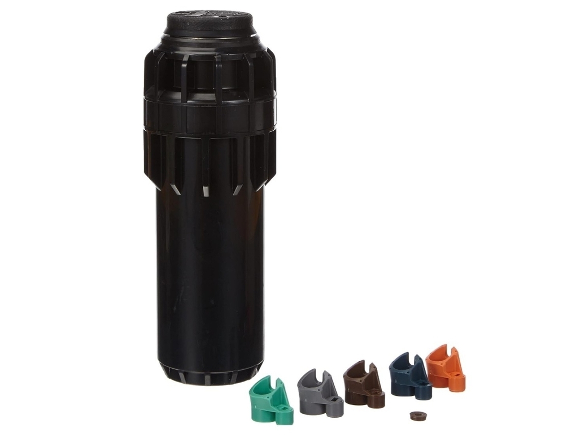 Aspersor Hunter I 25 04 Ss. Rosca 1 Hembra. Acero Inoxidable Aspersor Hunter De Alcance 11,9 A 21,6 Metros. Incluye Toberas Para Ajustar Radio De