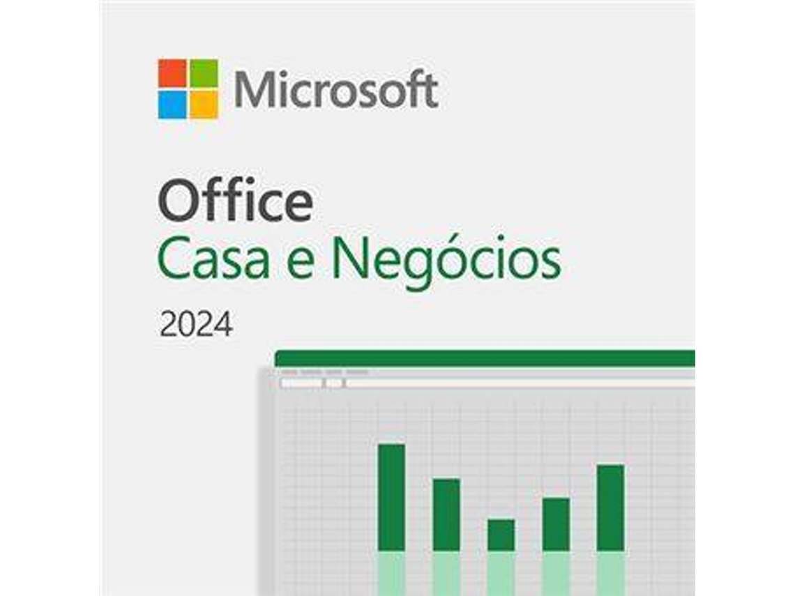 Software MICROSOFT Office Casa e Negócios 2024 (1 Dispositivo - PC ou Mac - Formato Digital)