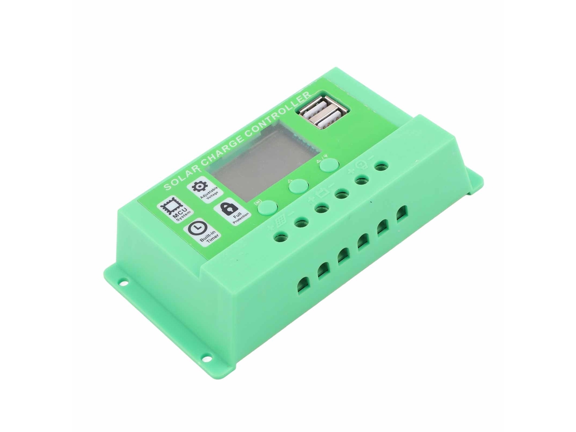 Controlador Solar Pwm Com Proteções E Lcd 30a