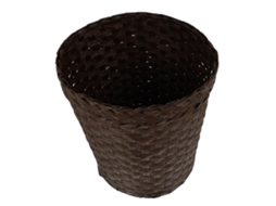 Cesto de Armazenamento Garneck em Fibra Junco Trançada, Recipiente para Banheiro, Multiuso Sem Tampa. 26x25cm