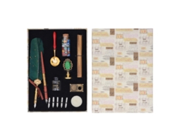 Conjunto de Caneta de Pena Estilo Europeu Retrô Elegante para Caligrafia, com Pontas Substituíveis AQUAFORGE