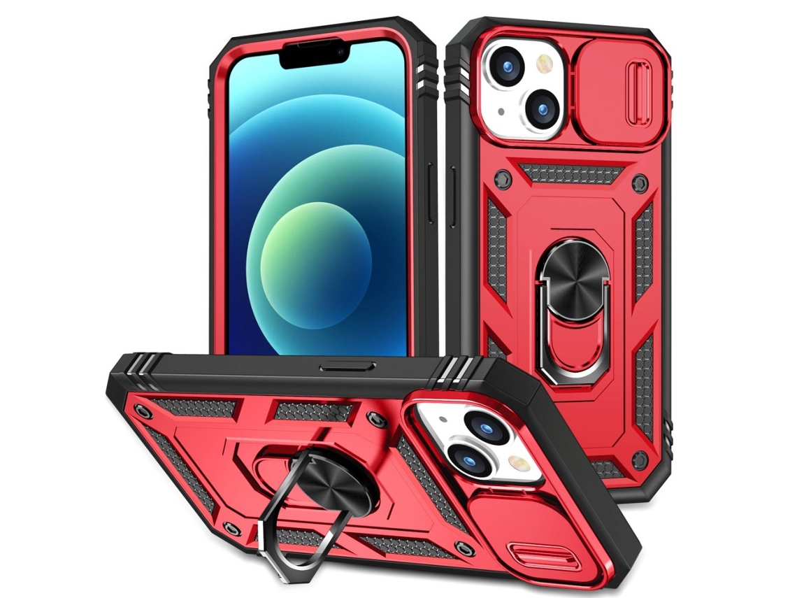Suporte Casa Para Iphone 14 Pele Sintética Com Porta-cartões Preto