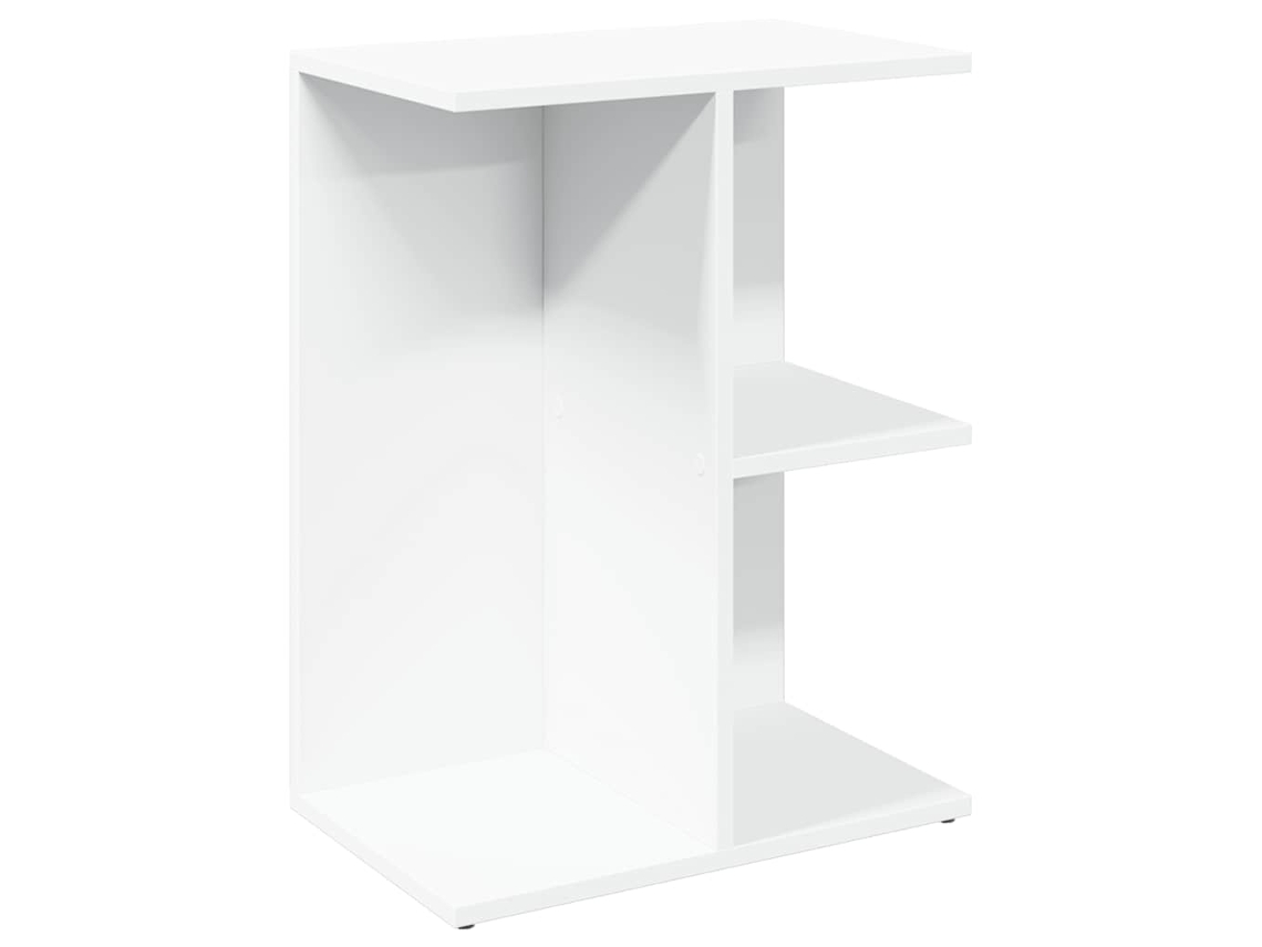 Mesa Cabeceira 46,5x29x61cm Derivados Madeira Branco MAISON EXCLUSIVE