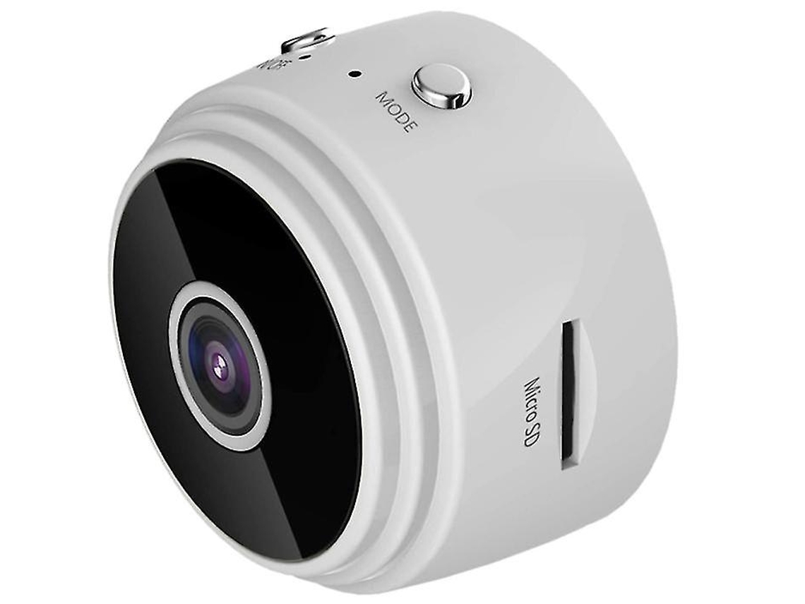 Bestvite HD 1080P Mini Câmera WiFi Sem Fio Interna Externa Visão Noturna Detecção de Movimento Alarme (Branco)