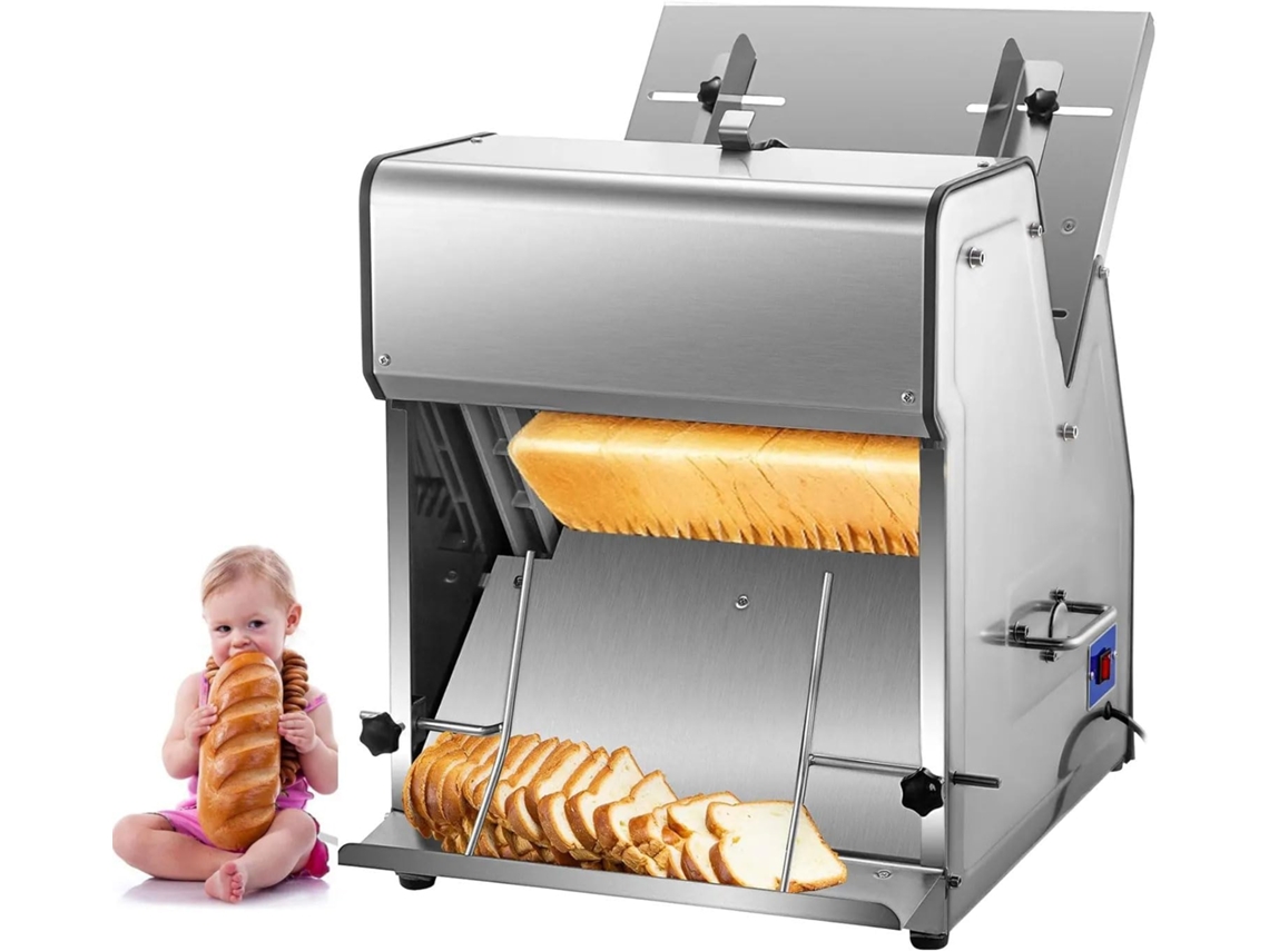 Fatiadora De Pão Automática, Comercial 370 W Com Lâminas 12 Mm,