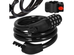 Cadeado de Cabo em Espiral para Bicicleta com Código 95 Cm