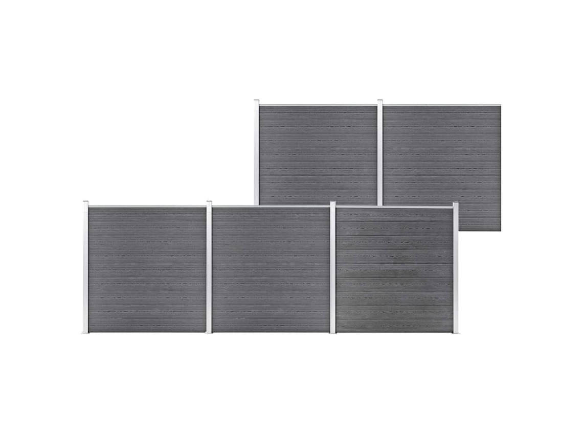 Fence Set, Fence Sets Vidaxl Cinzeto Wpc (n/a)