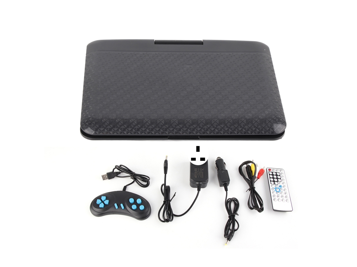 Reprodutor De Dvd Portátil 6.8 Polegadas Hd Multifuncional Para Carro E Exterior Com Tv E Controle Remoto