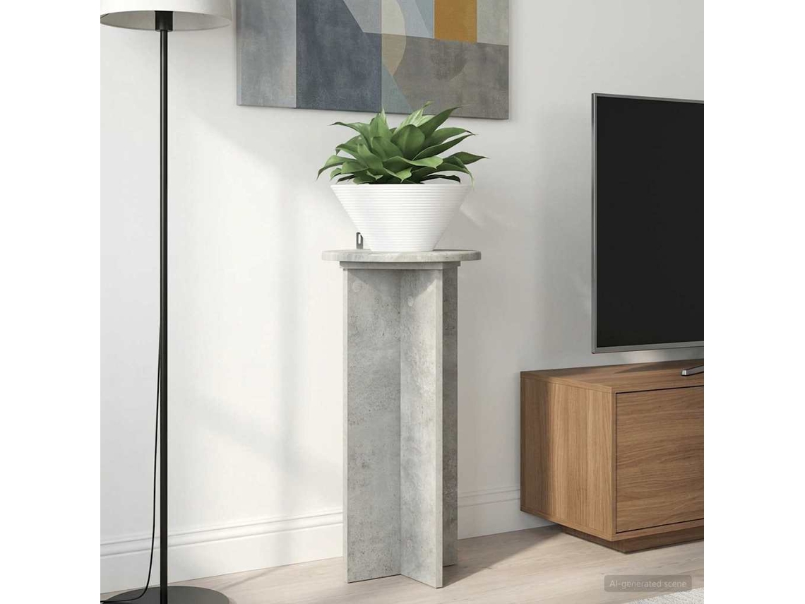 Vidaxl Suporte Para Plantas 2 Unid. Cinzento Cimento