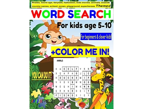 Livro Themed Word Search for kids age 510 de Richard Mann Amazing Puzzles (Inglês)
