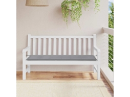 Vidaxl Almofadão P/ Banco De Jardim 150x50x3 Cm Tecido Oxford Cinza