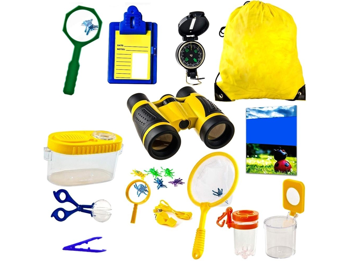 Kit De Explorador Outdoor Com Binóculos, Bussola E Lupa Para Crianças Aventureiros Presente Para Meninos E Meninas