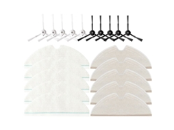 Conjunto de 20 Escovas Laterais Laváveis​​ para Aspirador Robô T8/max/max+, Acessórios de Substituição BRILVIBERA