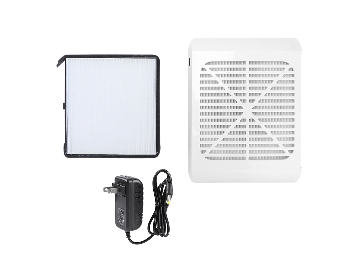 Máquina Aspiradora Portátil 36w Recolector De Polvo Para Uñas Limpieza Estudio De Belleza Blanco