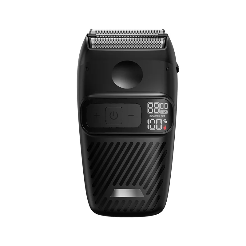 (preto) Barbeador Elétrico Recíproco De 3 Velocidades, Recarregável Via Usb-c E Portátil.