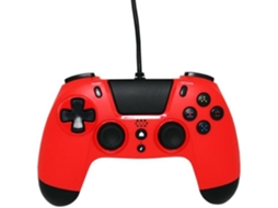 Vx4 Controlador Ps4 com Fio Porta Jack 3,5 Design Ergonômico Vermelho GIOTECK