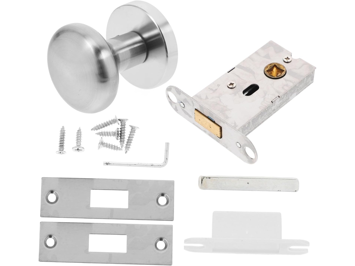 Maçaneta De Porta Sem Chave Lifkome Em Aço Inoxidável 304, Puxador De Metal Invisível Um Lado Para Quarto