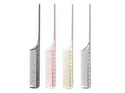 Pente Profissional De Dentes Finos, Pente Portátil De Alumínio Para Cabeleireiro, Ferramentas Para Cuidados Com Os Cabelos E Modelagem Jinyubo Store
