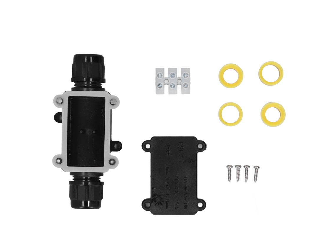 Caixa de Junção IP68 com Conector de 3 Vias para Iluminação com S/MARCA