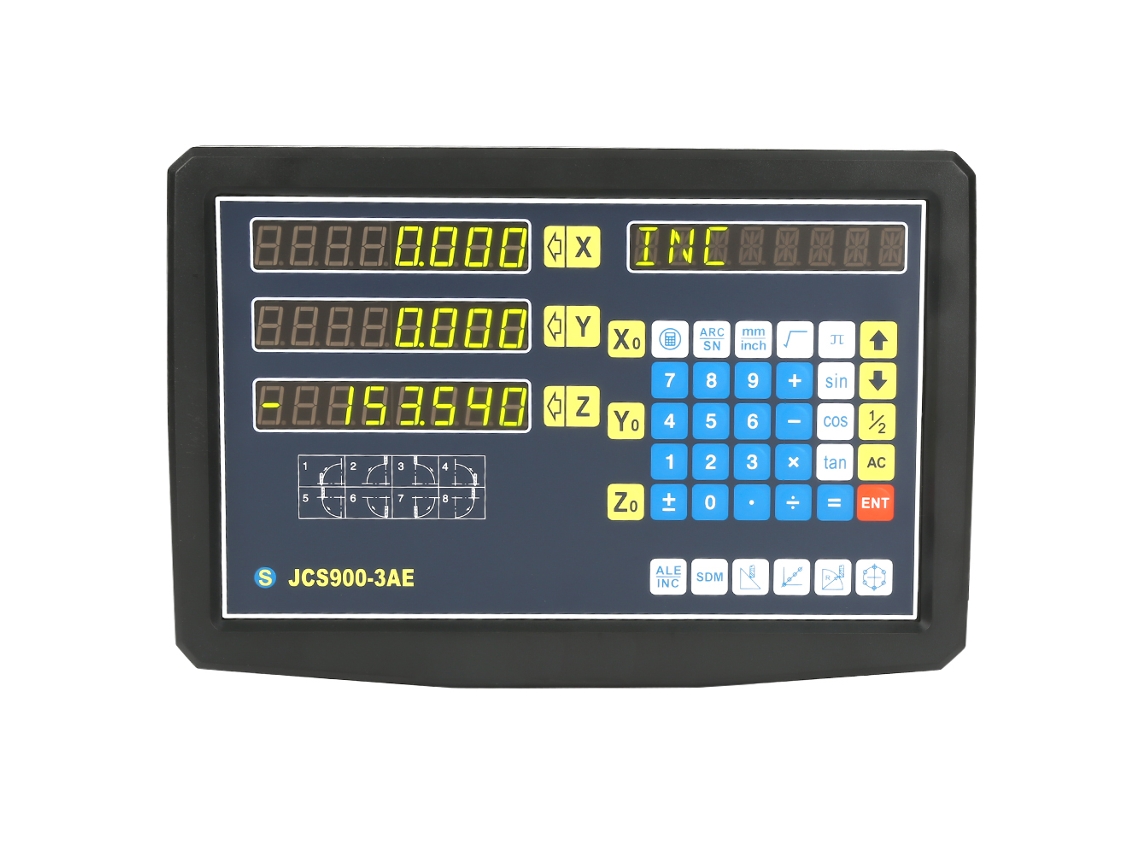 Sistema De Leitura Digital 3-eixos Laxiscreed Para Máquinas De Torno E Cnc De Precisão
