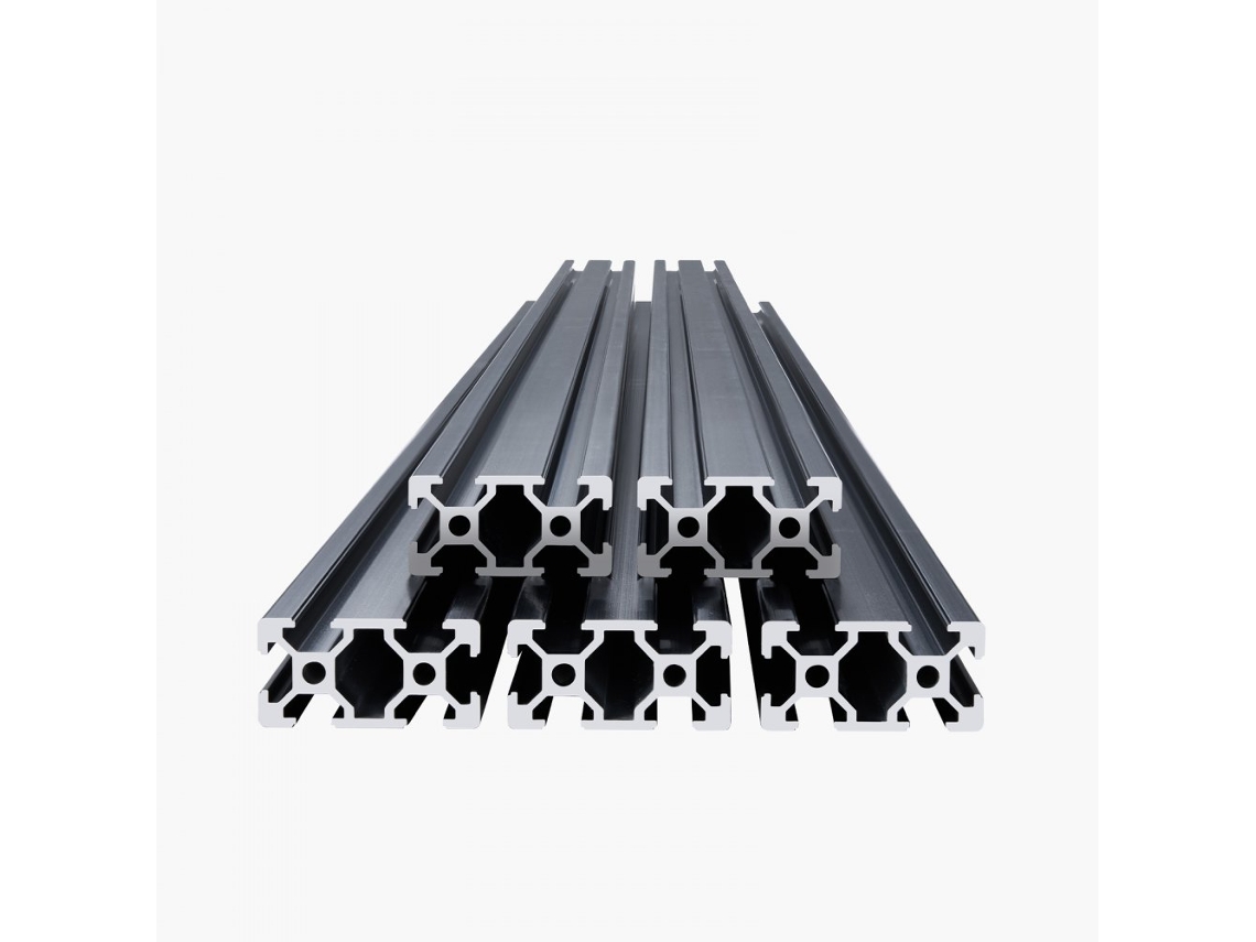 Conjunto De 5 Perfis De Alumínio 2040 1000mm Estrutura Modular Linear Tekmaquinas
