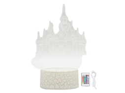 2026 lámpara Nocturna 3d Creativa Castillo Acrílico Con Control Táctil Y Remoto, Regalo Exquisito